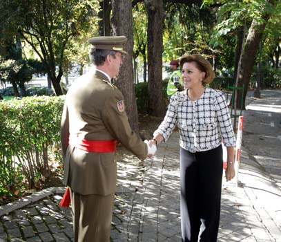 El JEME recibe a la ministra de Defensa que preside hoy el Consejo Superior del Ejército de Tierra