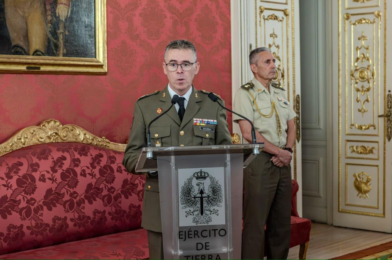 Alocución del suboficial mayor de Ejército