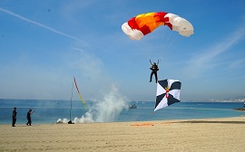 Salto paracaidista.