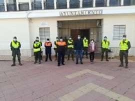 Recepción de la Unidad por autoridades locales en El Campillo