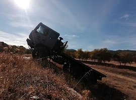 Jornadas de actualización de conducción todoterreno de vehículos pesados en Granada.