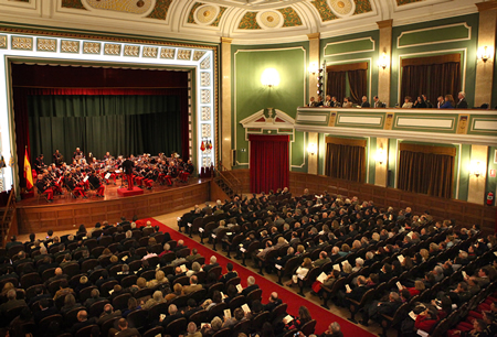 La Unidad de Musica ofrece un concierto en el salón de actos de la Academia