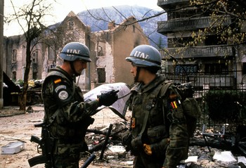 Conmemoración del final de la misión en Bosnia i Herzegovina