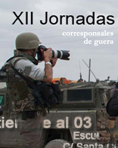 Cartel anunciador de la XII Jornadas Corresponsales Guerra del Ejército de Tierra