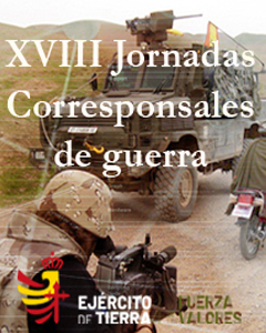 Cartel anunciador de la XVIII Jornadas Corresponsales Guerra del Ejército de Tierra