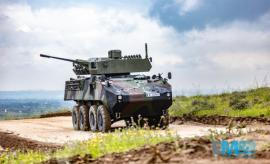 Demostración con un vehículo Piraña 8x8