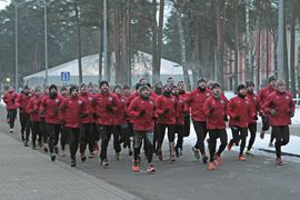 Los militares comienzan la instrucción física en la base Adazi