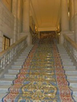 Vista de la escalera