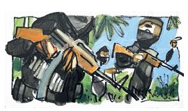 Terroristas armados atacaron el resort