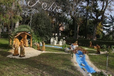 Inauguración del tradicional belén en el Palacio de Buenavista