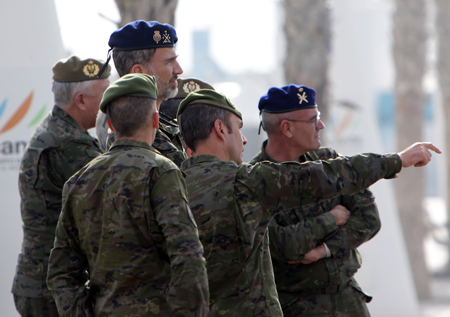 El JEME junto a Su Majestad El Rey Felipe VI, en la operación “Lucentum”