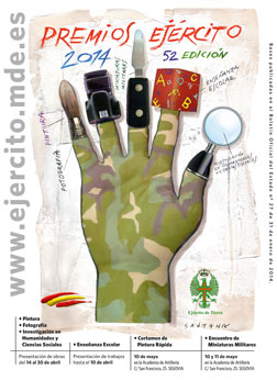 Cartel presentación Premios Ejército convocatoria 2014 (abre en ventana nueva)
