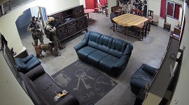 Tirador y guia con perro