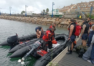XXXVI Dotación en Puerto de San Vicente do mar en O Grove