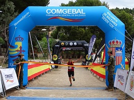 Llegada a meta de la cabo centeno.