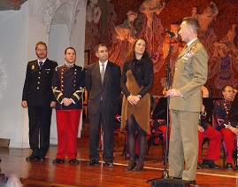 Patrocinadores, Director y tenor, reciben agradeciemiento del TG Aznar 