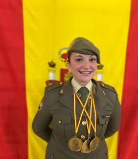 Soldado Cordero, triple oro