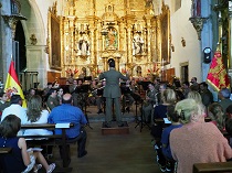 El Teniente Jiménez durante la actuación 