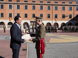Telesforo Angulo, recoge el premio Coraza.