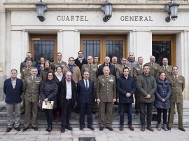 Encuentro con periodistas en el CG de la División San Marcial.