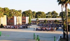 Primera formación de los aspirantes 