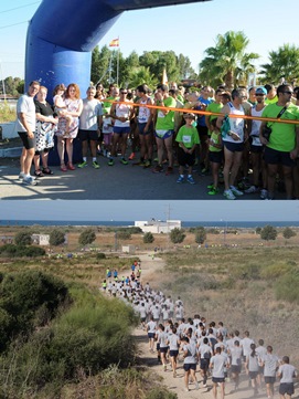 Corte de cinta y corredores por el circuíto 