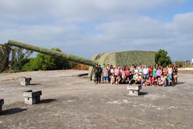 Comienzo de la visita en la Pieza de Marquina 