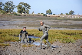 Corriendo por el fango