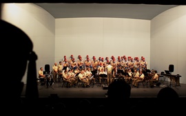 Comge preside el concierto. 