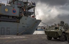 Dispuesto a embarcar en el “Camino Español”.