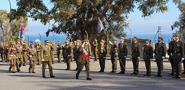 COGME pasando revista a las tropas.