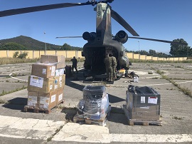 Transporte material sanitario al INGESA.