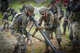 Entrada en posición morteros