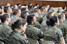 Durante la conferencia.