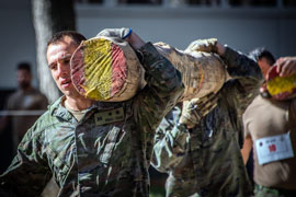 Durante la competicion.