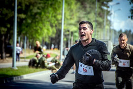 Durante la competicion.