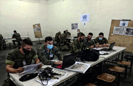 Durante los ejercicios.