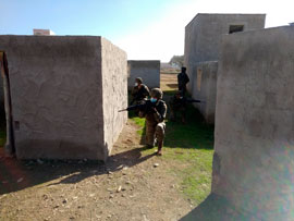 Combate en poblacion.