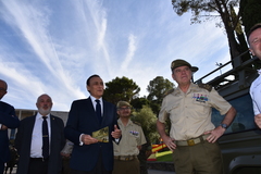 Rector UCO junto al Tte Gral MALE.