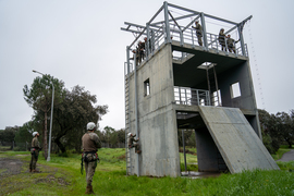 Instalación de apoyo a la instrucción torre multiusos