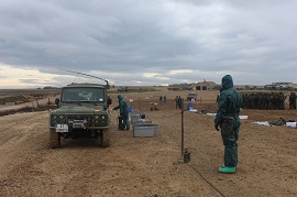 Prácticas de descontaminación NBQ