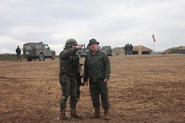 Exposición al General previa al ejercicio