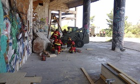 SIMULACRO DE LA UME CON ZAPADORES DE LA COMANDANCIA GENERAL DE BALEARES