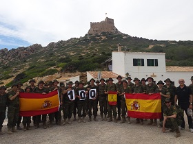 MARCHA DE INSTRUCCIÓN A CABRERA DE LA COMANDANCIA GENERAL DE BALEARES