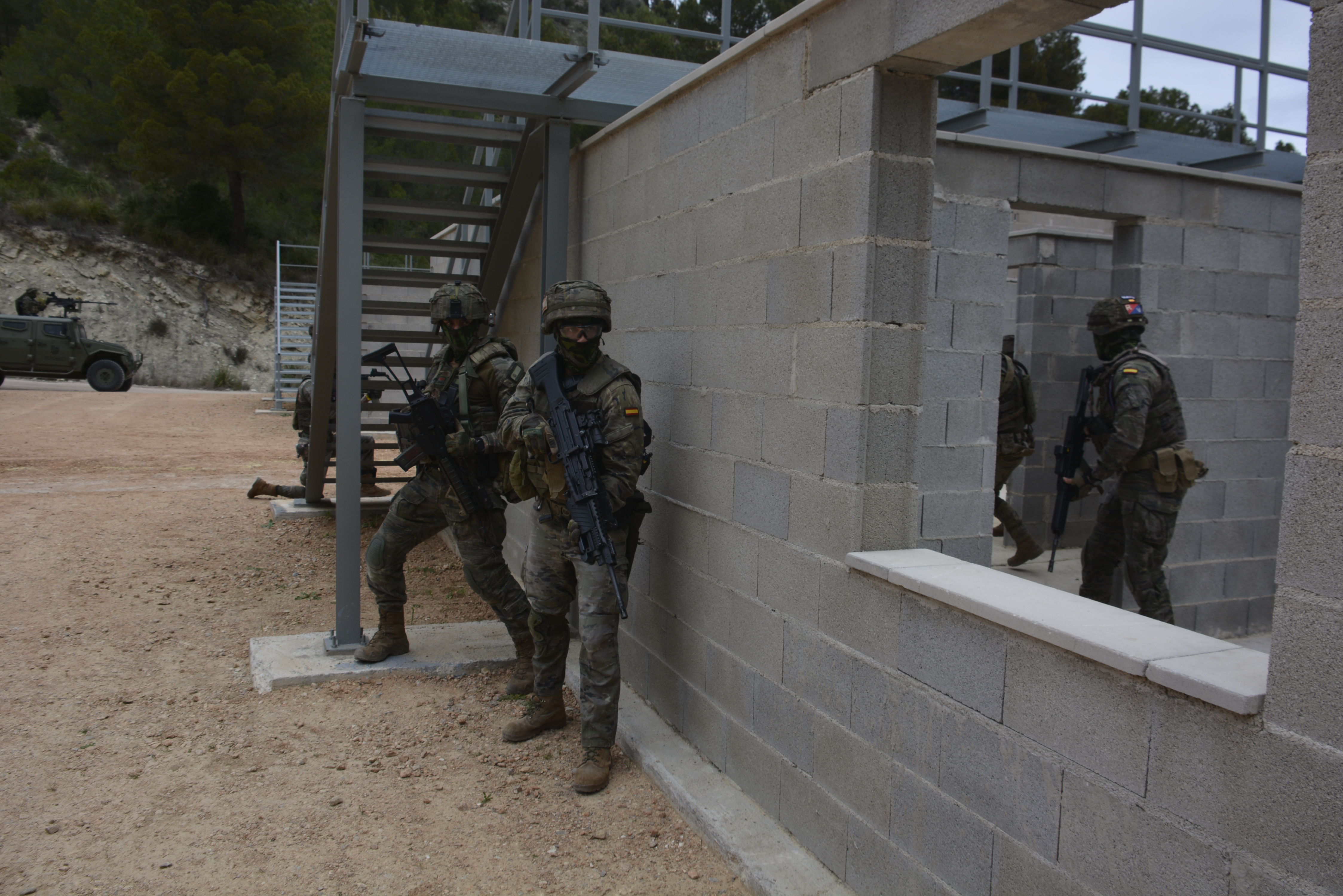 PRÁCTICAS COMBATE EN POBLACIÓN EN CHINCHILLA (ALBACETE)