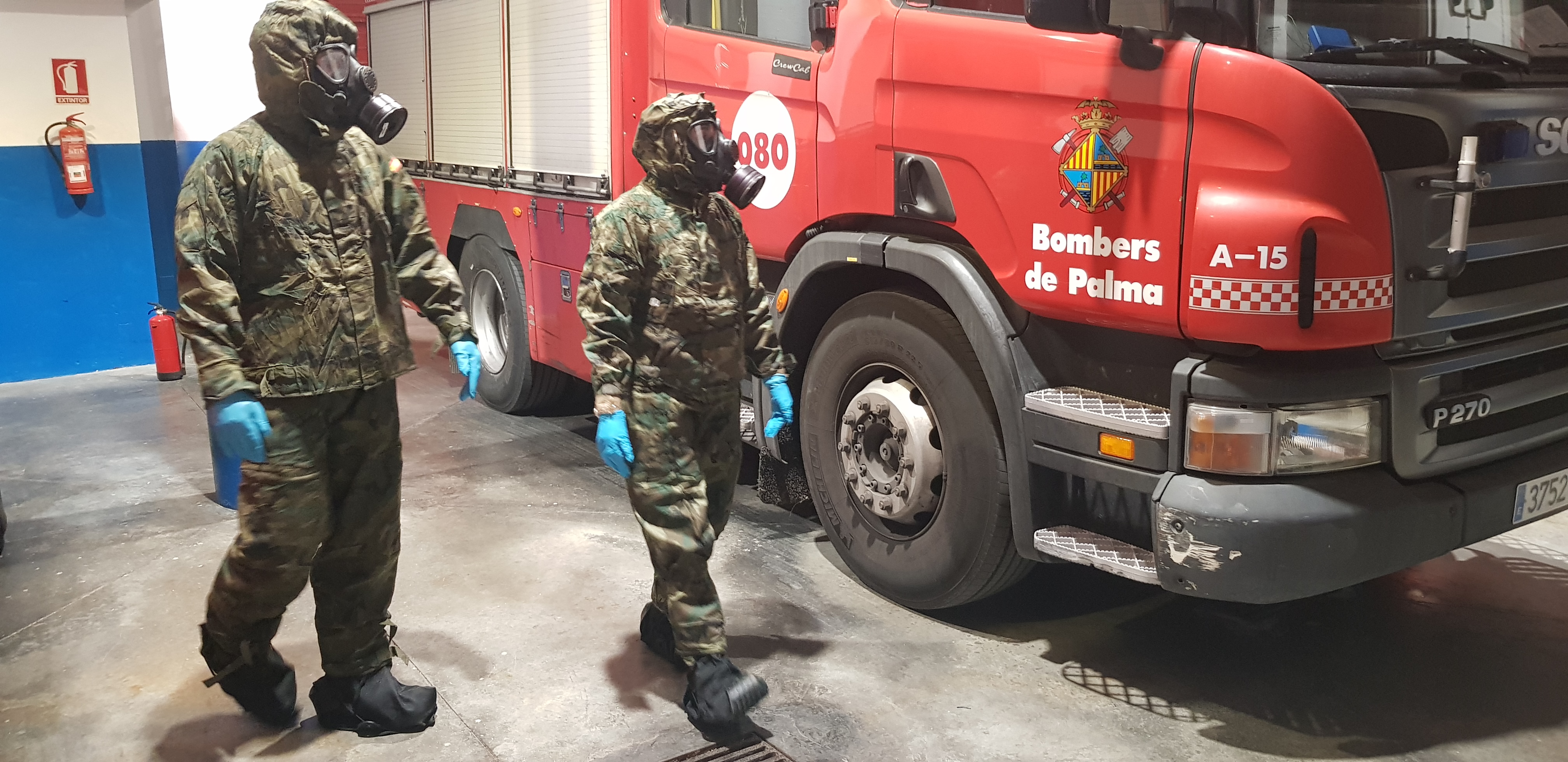 Desinfección Parque Bomberos Sa Teulera en Palma.