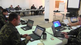 Interior de Puesto de Mando