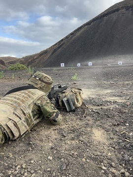 Ejercicio de tiro de la UFIB (RI9).