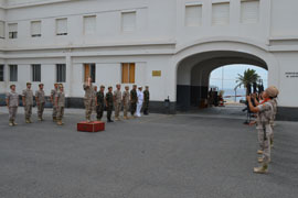 Honores al TG Galan Garcia en su primer visita al RIL Soria 9