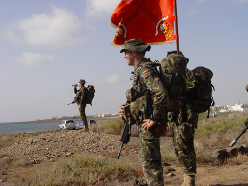 2011. El Jefe de Batallón esperando a los últimos